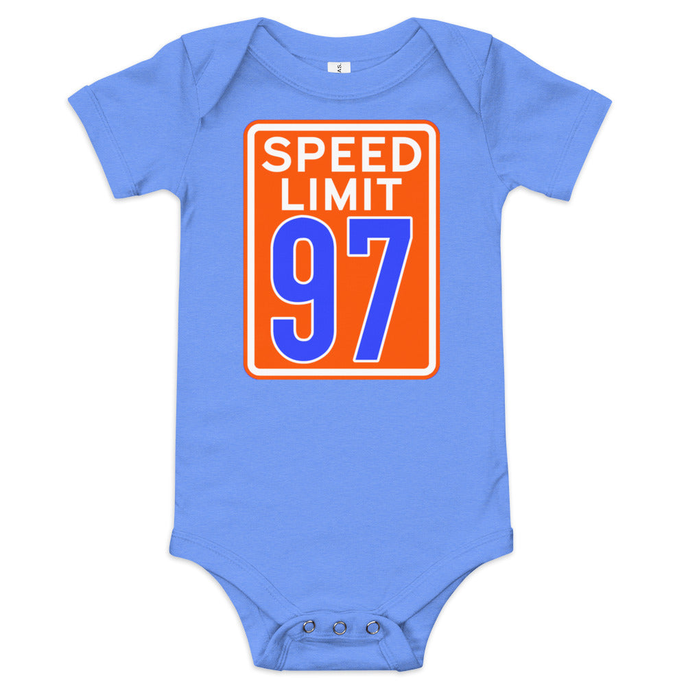 97 KM/H Baby Onesie - Blue