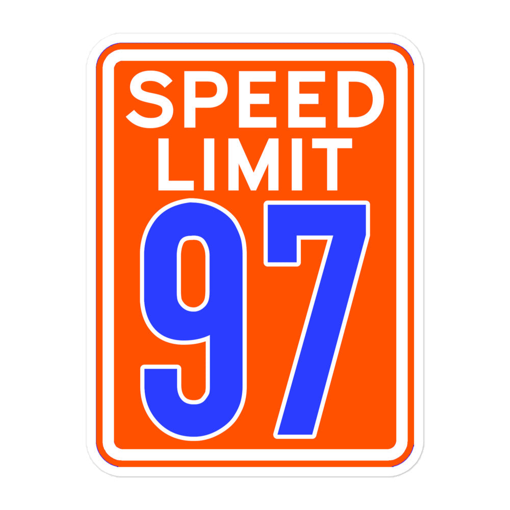 97 KM/H 5.5" Sticker