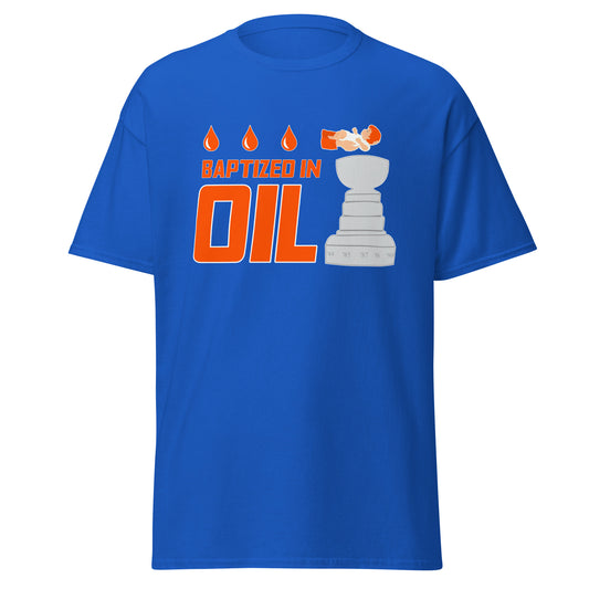 Baptized In Oil Tee - Blue
